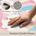 thumbnail image 6 of ODIKA Classroom Kawaii Motifs Sprinkle Purple Video Pastel Stars Mermaid for Home Office, Gaming Room, Under Desk, Non-Slip Chair-Friendly, 6 of 7
