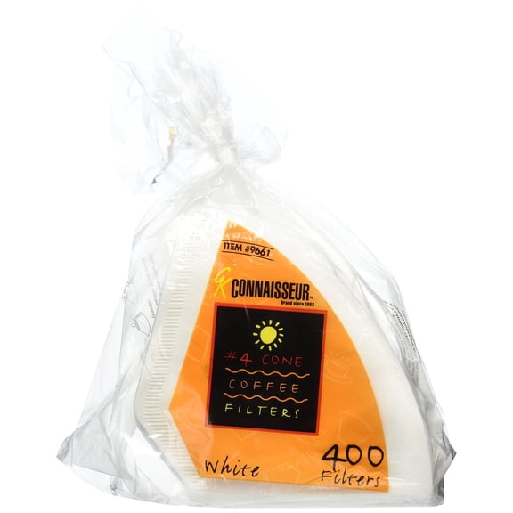 Rockline #4 Cone Coffee Filters - Oxygen Cleansed- 400 Count