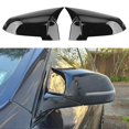 thumbnail image 3 of Rear View Mirror Cover Compatible With Bmw F10 F11 F18 2014-2017 Bright Black-yujia, 3 of 4