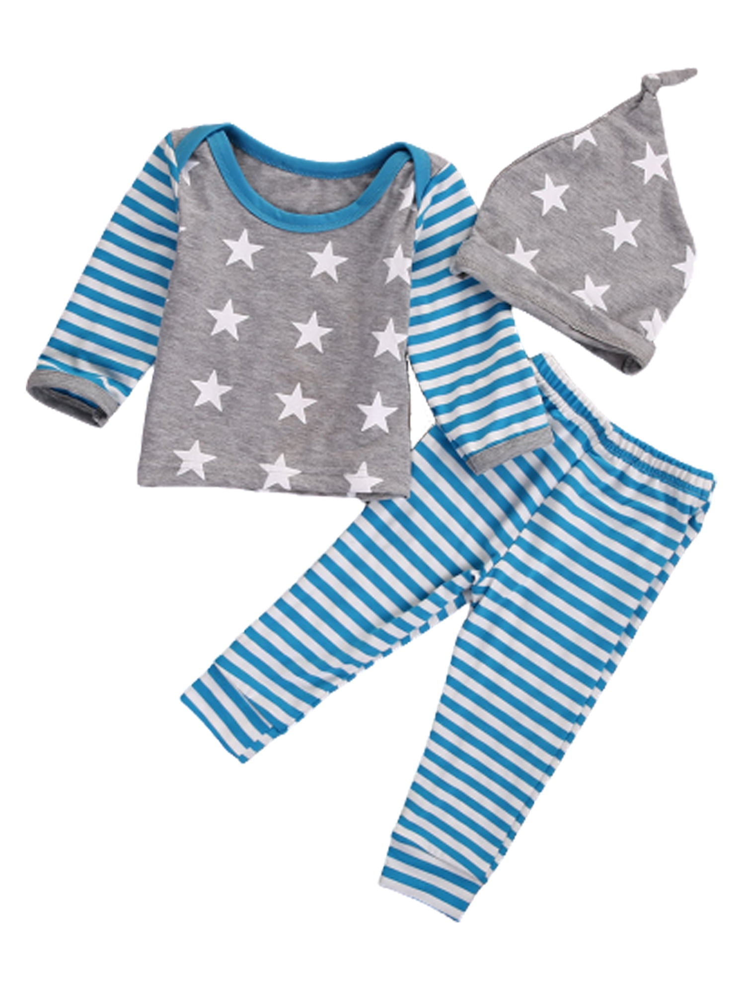 Canis - Canis Newborn Baby Girl Boy Clothes Long Sleeve Striped Tops ...