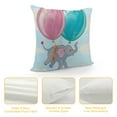 thumbnail image 4 of Orinice Balloons Graphic Decorative Men Women Boy Girl Room Cushion Throw Pillow Cover for Home Couch Living Room Bed Sofa Pillowcase 24x24in, 4 of 5