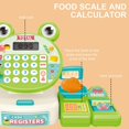 thumbnail image 4 of Plastic Cash Register Supermarket Toy Set with Scanner Calculator Realistic Food Kid Pretend Play Supermarket Toy Gift, 4 of 4