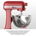 thumbnail image 6 of Stainless Steel Spiral Dough Hook for Kitchenaid 5Plus & 6QT Bowl-Lift Stand Mixers, Dough Hook for Kitchenaid Stand Mixer Dishwasher Safe, Efficient Kneading for Bread, Pizza, Pasta, Cookies, 6 of 7