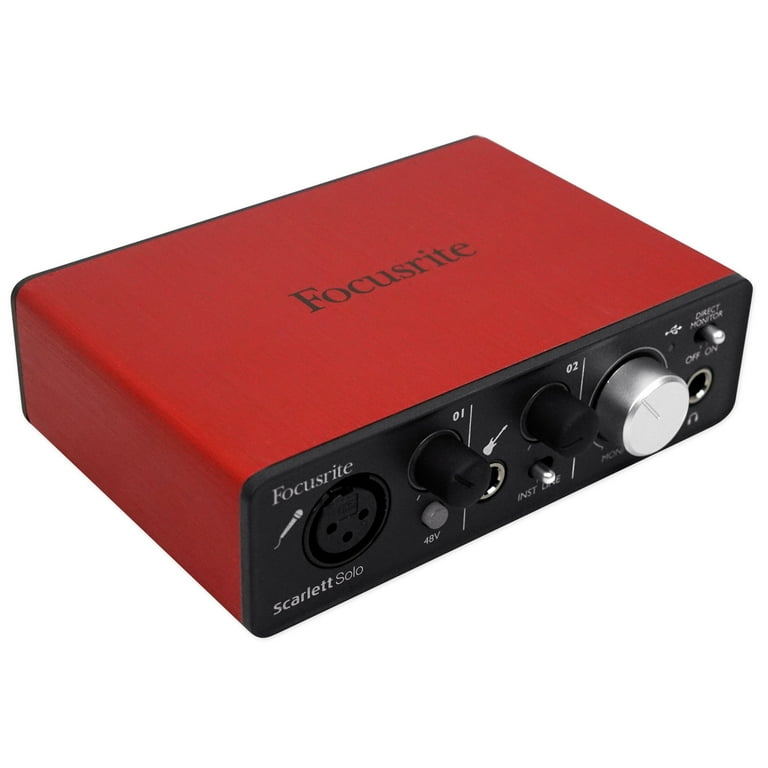 Focusrite SCARLETT SOLO STUDIO USB Recording Interface w/Mic Focusrite SCARLETT SOLO STUDIO USB Recording Interface w/Mic