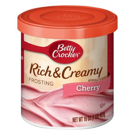 (8 Pack) Betty Crocker Rich and Creamy Cherry Frosting, 16 (Best Canned Frosting For Decorating)