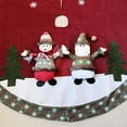 thumbnail image 4 of Christmas Tree Skirt - Cartoon Tree Collar Tree Mat Decor 35 Inch of Festive Fun for Your Christmas Xmas New Year Festive Winter Holiday Party Decorations, 4 of 6