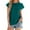 Dark Green, variant on EHRWE Womens Tshirts Ladies Spring Summer Solid Color Crew Neck Loose Short Sleeve T Shirt Top Fashion Clothes 2025