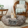 thumbnail image 2 of Kitty City Tunnel Cat Bed (Pattern) - brown, 2 of 12