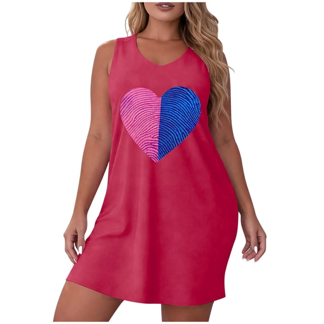 Camisa de Manga Corta Vestido para las Mujeres Suspender Suelto Cómodo Vestido de Noche sin Mangas, Manga Larga Vestido de Línea para las Mujeres