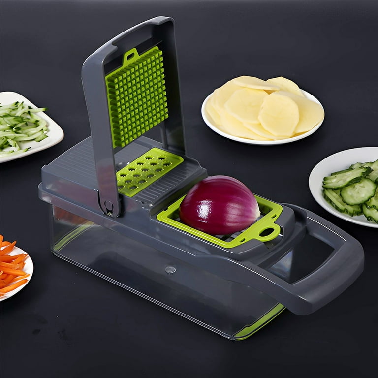 6IN1 Vegetable Cutter with Steel Blade Mandoline Slicer – Zamara Mall