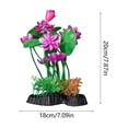 thumbnail image 3 of Cififendec Artificial Aquarium Plants, 7.87"×7.09", Non-Toxic Fake Seaweed Ornaments, Realistic Plastic Water Grass Decor for Fish Tank Landscaping, 3 of 5