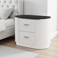 thumbnail image 6 of Alda Nightstand w 2 Drawers- Black Stone Top, 6 of 6