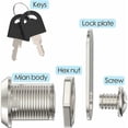 thumbnail image 2 of Cerradura para buzón de 20 mm, cerradura para taquilla con llave, cerradura para muebles, cerradura de palanca, cerradura para buzón, cerradura para armario, 5 piezas, 2 of 5