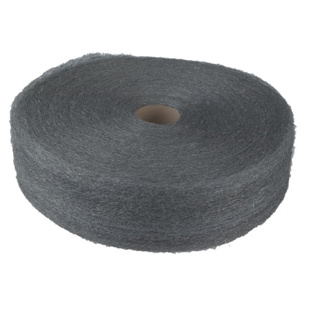 5 lb. No. 3 Coarse Industrial-Quality Steel Wool Reel - Steel Gray (6/Carton)