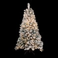 thumbnail image 6 of Northlight 4.5' Prelit Artificial Christmas Tree Flocked Winema Pine - Clear Lights, 6 of 9
