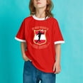 thumbnail image 4 of WEAIXIMIUNG T-Shirts Garçons 6 Rouge Drapeau d'Impression pour Enfants Manches Courtes Col Rond T-Shirt Tendance Mode Chemise de Base Hauts, 4 of 6