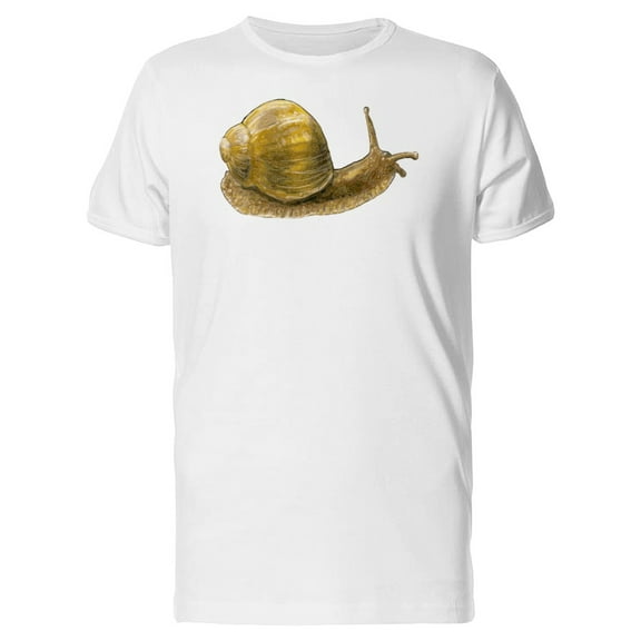 Drawing Of A Brown Snail Tee Men's -Image by Shutterstock