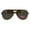 brown, variant on Mens Color Mirror Lens Futurism Robotic Shield Rimless Aviator Sunglasses Black