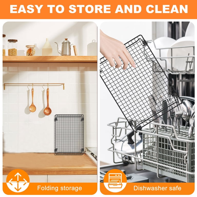 FVKRNYZ Stackable Nonstick Cooling Rack, 2-Pack photo 5