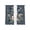 Lake Blue, variant on Black Flowers Sheer Curtains 84 Inch Length 2 Panels Set Window Treatments, Spring Floral Elegant Pastoral Vintage Rod Pocket Semi Curtains for Living Room/Bedroom/Kitchen Décor, 104"W x 84"L