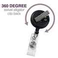thumbnail image 4 of ID AVENUE Retractable Badge Holder 32" Fashionable Badge Reels Retractable for Office Workers Teachers Students Nurses with 360° Swivel Alligator Clip Cute Badge Reel (Marrakech), 4 of 5