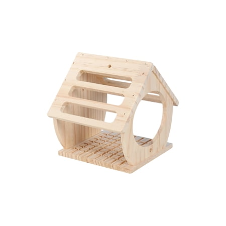 Orangide Bird Play Gym Wooden House and Stand for Cockatiel Budgie Parrot - Solid Wood Climbing Ladder with Perch Cage Accessories for Small Birds