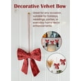 thumbnail image 6 of Serene Spaces Living 15" Christmas Velvet Bow Decoration, 6 of 6