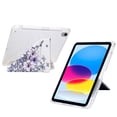 thumbnail image 3 of Case for iPad Mini 6 / iPad Mini 7 8.3 inch Drawing Pattern Y-Fold Standing Case Clear Back with Landscape Portrait Mode Pencil Holder & Auto Sleep, 3 of 9