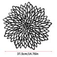 thumbnail image 6 of 2021 New Hot PVC Hollow Insulation Pads Table Bowl Mats Home Christmas Decor Resistant Placemat For Dining Table Black, 6 of 9
