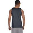 thumbnail image 3 of G220 Gildan Adult Ultra Cotton Tank Charcoal M, 3 of 6