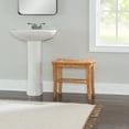 thumbnail image 2 of Linon Harding 18" Bamboo Backless Bath Stool, Natural, 2 of 10