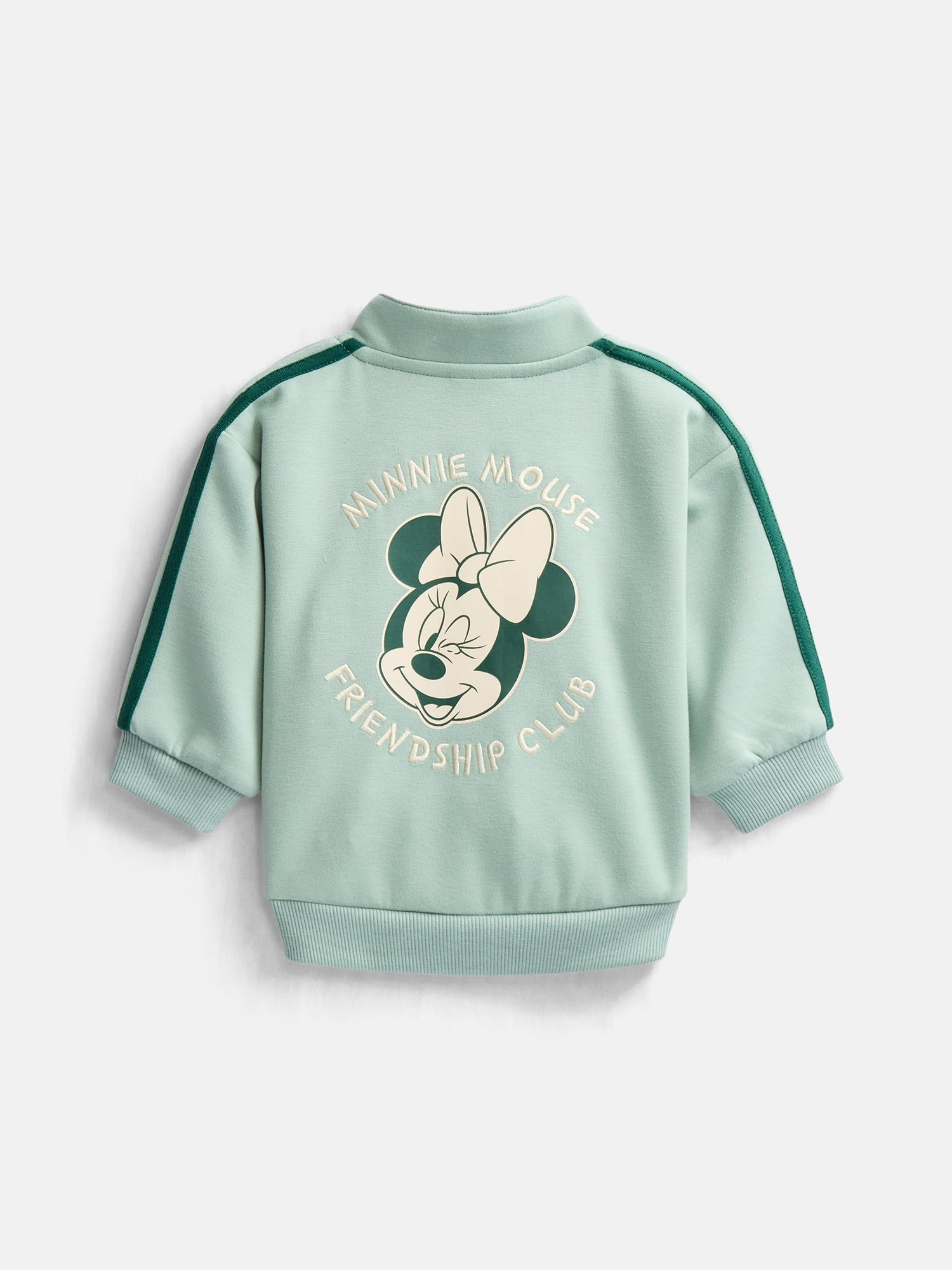 Disney Minnie Mouse Baby Girls Full Zip Tracksuit, 2-Piece, Sizes 0/3M-24M