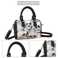 thumbnail image 2 of Bolso de hombro Boston con estampado de calavera, Bolso de mano para mujer con cremallera, Bolso Hobo de cuero PU, 2 of 8