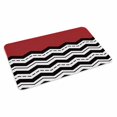 thumbnail image 2 of Black White Chevron Door Mat&nbsp;Indoor Outdoor Entrance, Non Slip Rug for Kitchen Bathroom Entryway Rug, Geometric Red Sea Wavy Striped Washable Doormat Floor Mat for Office Home Decor 24x36 Inch, 2 of 8