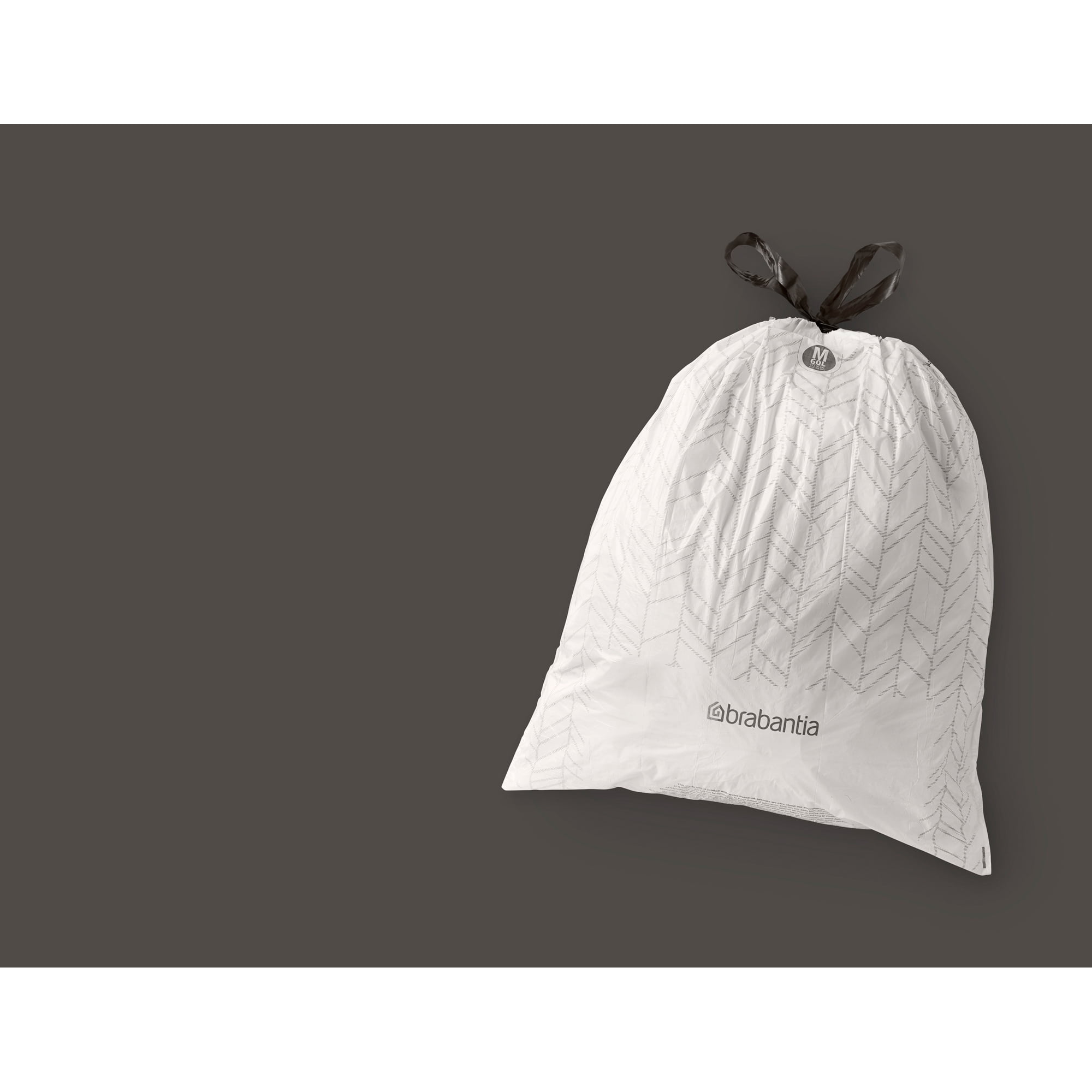 Brabantia PerfectFit Trash Bags, Code M, 16 gallon (60L), 120 Count