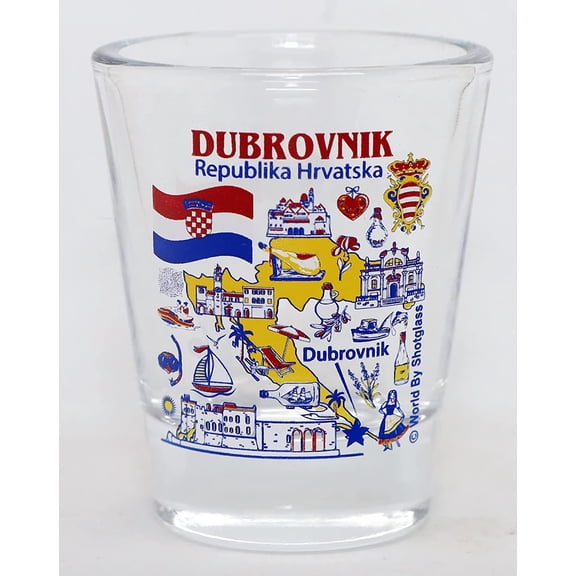 Dubrovnik Croatia Great Croatian Cities Collection Shot Glass