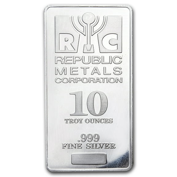 10 oz Silver Bar - Republic Metals Corp. (RMC)