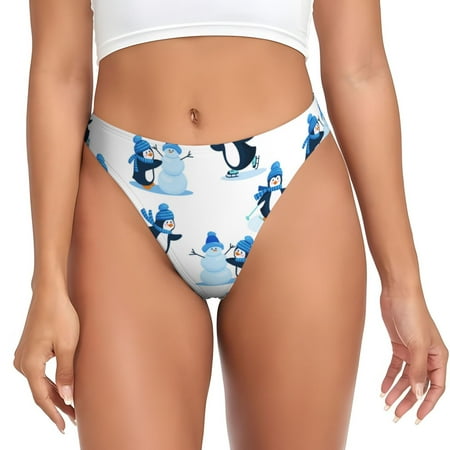 Sigee Penguin Winter Fun for Women s G-String Sexy  Low Rise  Soft Lace Perfect for Special Occasions-Large