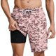 thumbnail image 1 of Mens Casual Pantalones Cortos Estilo Hawaiano Impreso Cortos de Playa con Cordón, Bolsillos con Forro Interior para el Verano, 1 of 6