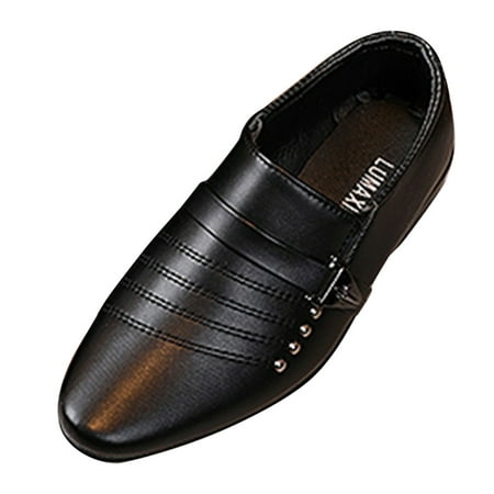 

Betiyuaoe Girls Sandals Leather Shoes Boys Perform Children Student Baby Style Casual British Toddler Boy s Shoes