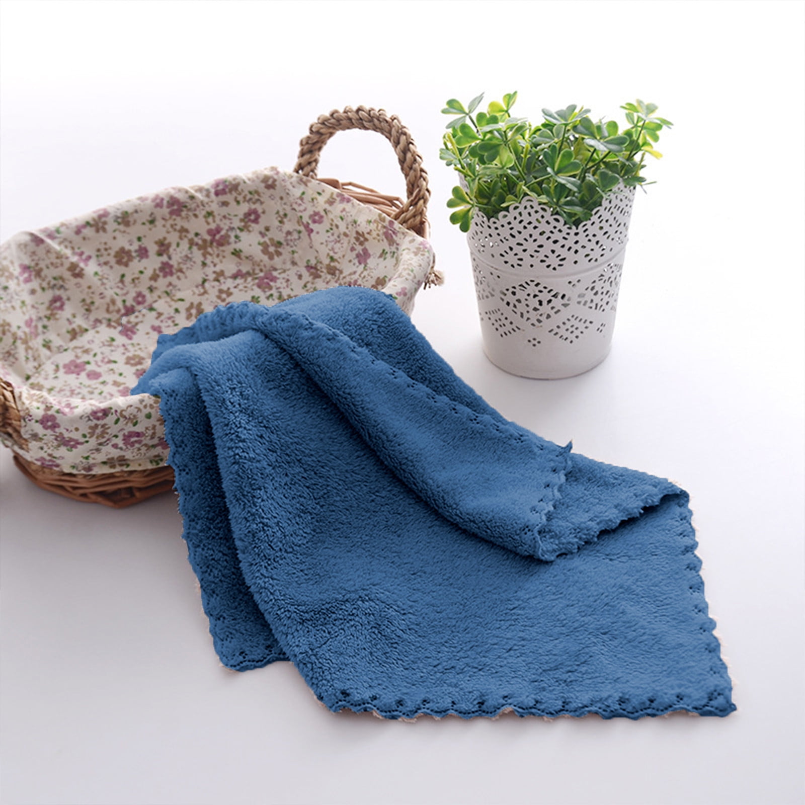 Beautynvta 50 Pcs Microfiber Washcloths, 12''x12'' Small Square Towel, Absorbent and Soft Face Towel, Multi-Purpose Bath Towels for Bathroom, Hotel, Spa and Gym