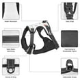 thumbnail image 4 of No Pull Dog Harness For Large Dogs Easy Walk Dog Vest Adjustable Collars Harnesses & Leashes Set Breathable Oxford Outdoor Walking Safety Reflective Strip K-Pop Music Theme, 4 of 9