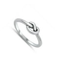 thumbnail image 4 of Promise Ring Love Knot .925 Sterling Silver Band Jewelry Female Male Unisex Size 3, 4 of 4