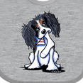 thumbnail image 4 of Inktastic Tri Color King Charles Spaniel Boys or Girls Baby Bib, 4 of 4