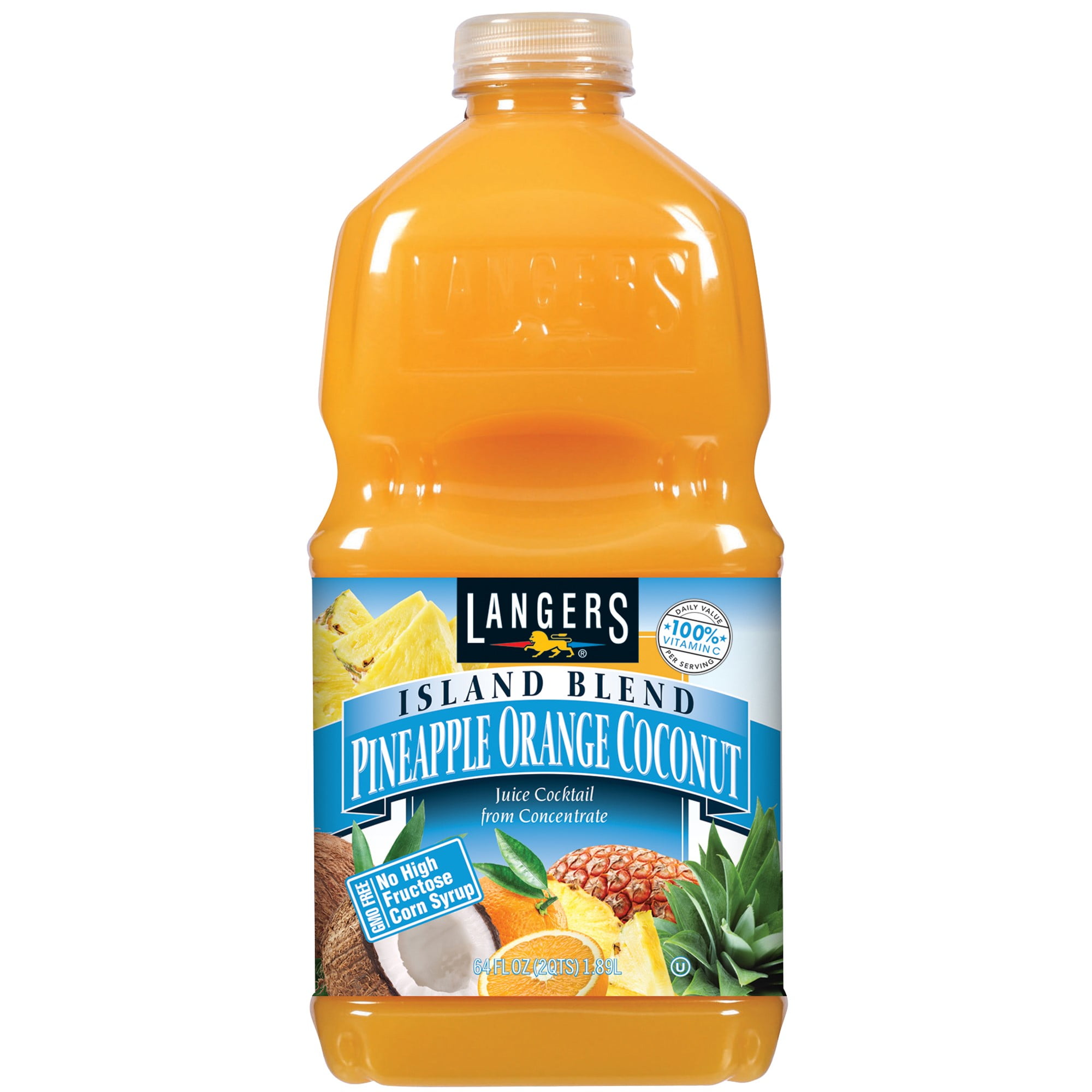 Langers Juice Drink, Island Blend, 64 Fl Oz