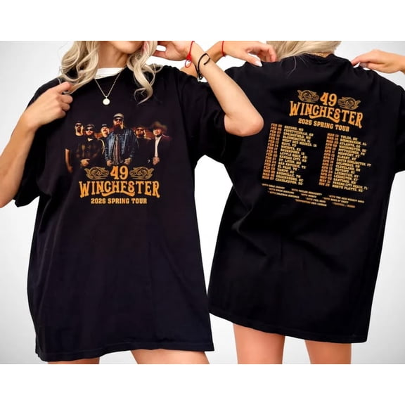 49 Winchester 2026 Spring Tour Dates T-shirt Sizes S-5XL