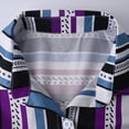 thumbnail image 4 of Robe de Travail Décontractée pour Femmes avec Ceinture à la Taille Chemise à Manches Courtes Col Robe Rayée, 4 of 8