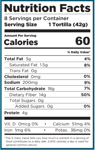 La Tortilla Factory Carb Cutting 4 Net Carb Whole Wheat Tortillas, 11 oz, 8 Count
