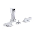 thumbnail image 3 of Kohler K-14663-4-SN Loure Vertical Bidet Faucet with Lever Handle - Vibrant Polished Nickel, 3 of 3
