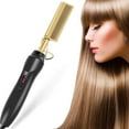 thumbnail image 1 of Plancha de pelo con peine caliente, peine alisador eléctrico para cabello y pelucas afroamericanas, alisador de tecnología para cabello húmedo y seco, peine de calentamiento rápido para hombres con b Namotu WMZL-878, 1 of 7